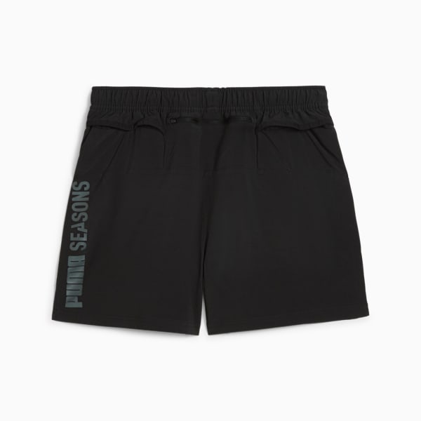 SEASONS Men's Moisture-Wicking Running 5" Shorts, PUMA Black, extralarge-IND
